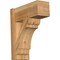 Ekena Millwork Olympic Block Rough Sawn Outlooker, Western Red Cedar, 8"W x 18"D x 22"H OUT08X18X22OLY05RWR - alternate 1